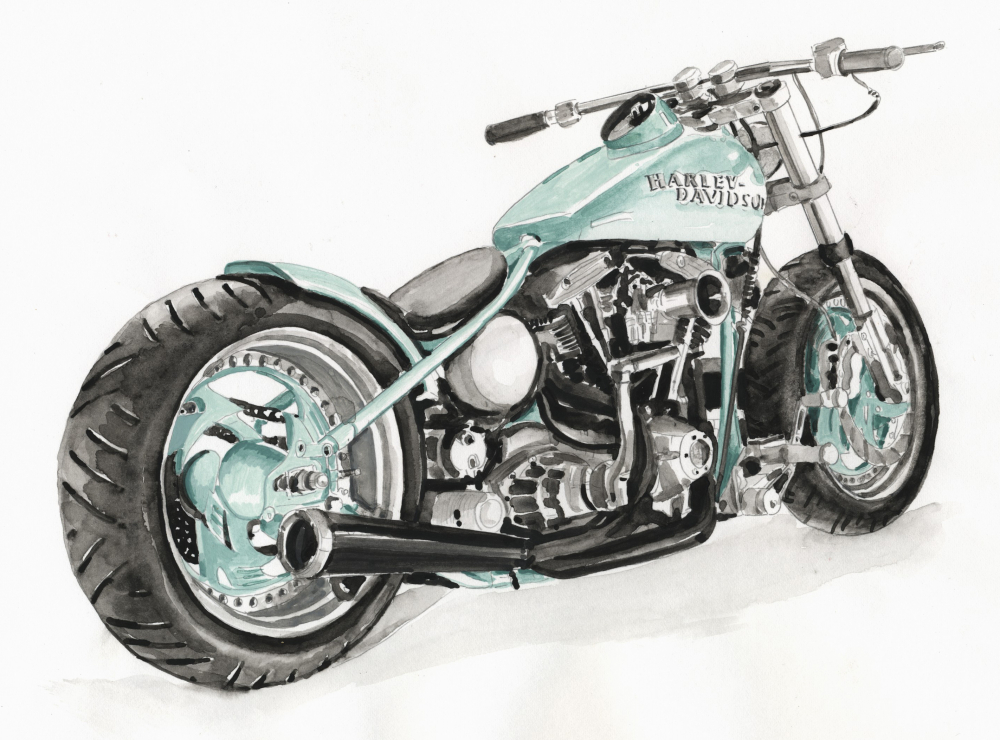 HELDERHEIT - HARLEY - Canvas Leinwand / limitiert / 50 x 35 cm