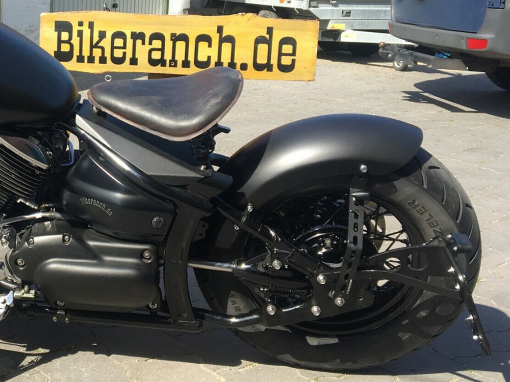 Bobber - Heckfender - Schutzblech - Set / schwarz glanz / YAMAHA XVS 1100 Cus + Clas / Tüv