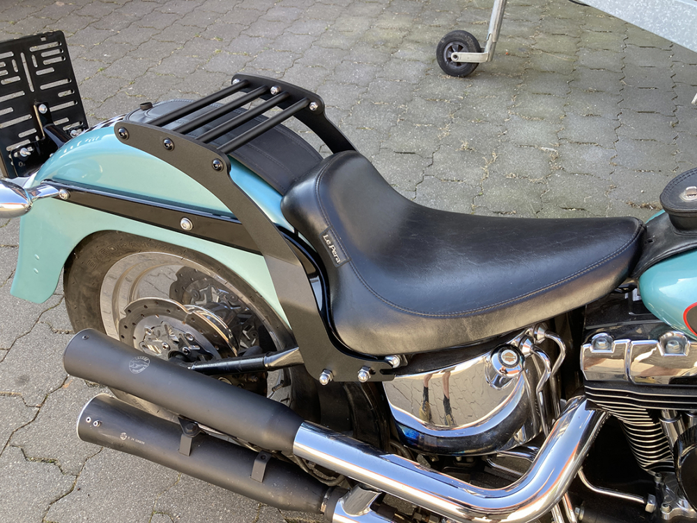 BR - Custom - Classic - Gepäckträger / Harley - nur Breakout - FatBoy - Rocker / Original + Custom - Heck / 08 - 17 // 200 / 240er