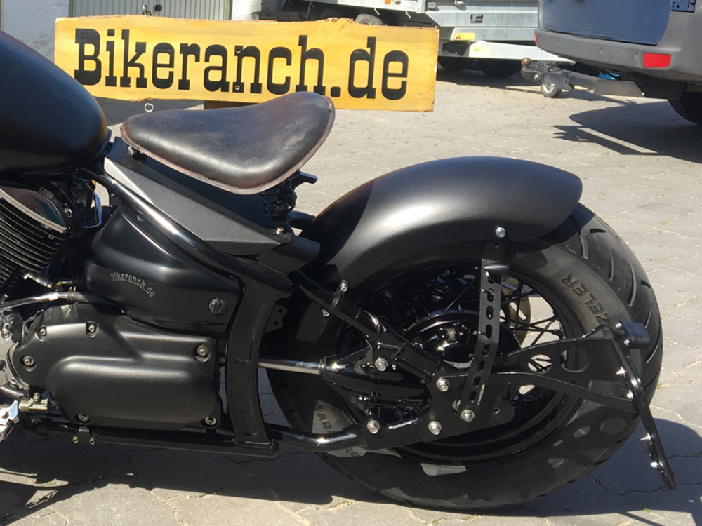 SALE: Bobber-Schutzblech-Set / schwarz matt Struktur / YAMAHA XVS 1100 Cus + Clas / Tüv