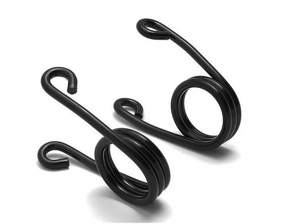 Schwingsattel - 2" - Sitzfedern - Hairspring - links + rechts / universal / schwarz