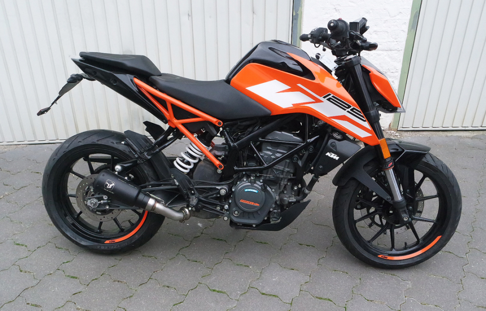 NEU ! - megakurzer BR - Kennzeichenhalter - Skull - KTM Duke 125 / 200 / 390 / ab 2017