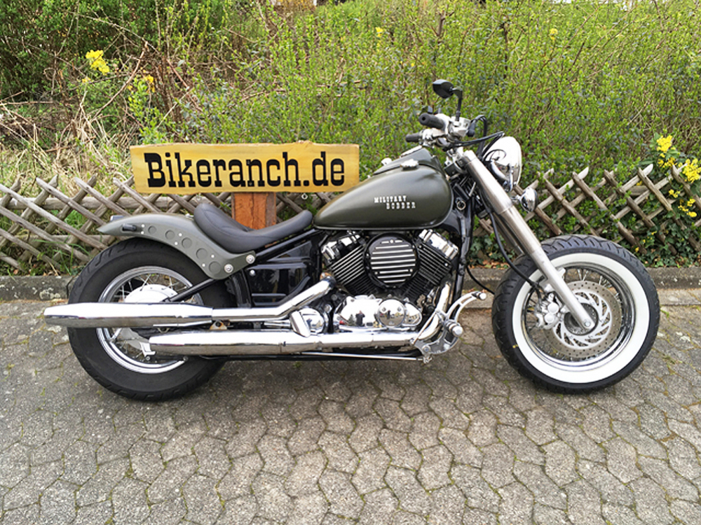 SALE: FALCON vorverlg. Fußrasten-Anlage / 7 cm / Yamaha XVS 1100 Custom + Classic / Tüv