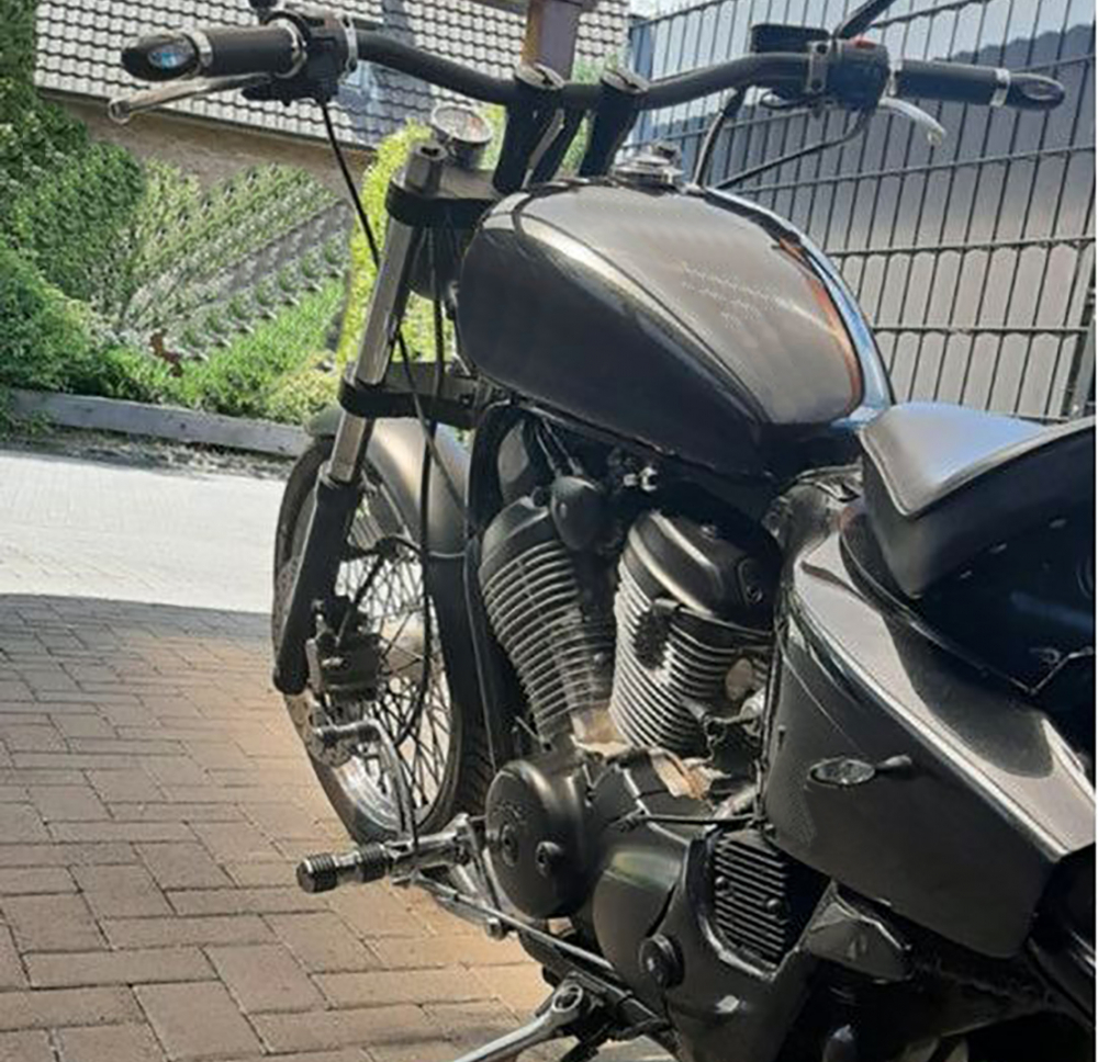 FALCON vorverlg. Fußrasten-Anlage / 10 cm / Honda VT 600 Shadow / Tüv