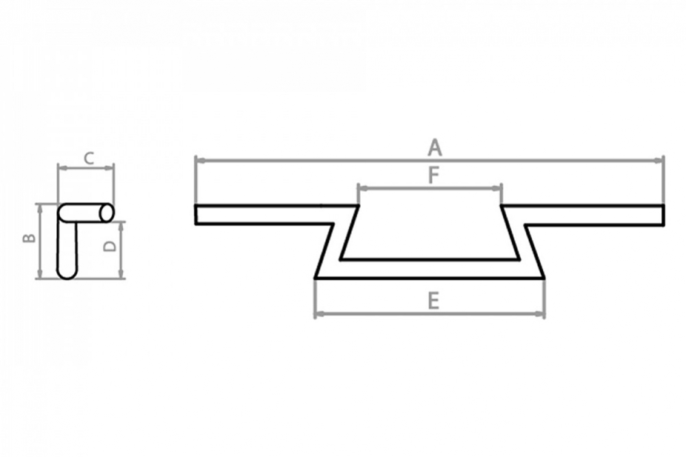 FE - Z-Lenker LOW / 1 1/4 Zoll / H 12 cm - B 87 cm / 3 Loch - schwarz / Tüv