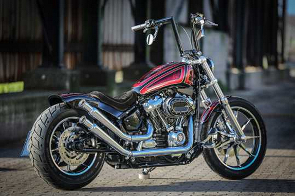 TB - HECKFENDER - Shorty GFK - ab '18 - inkl. 3 in 1 Rücklichtblinker / HD Softail / keine FatBoy, Breakout, FXDR / Tüv