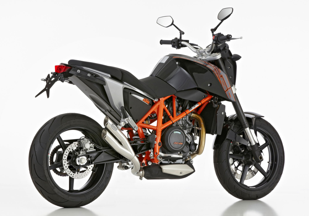 HURRIC Pro 2 / Endschalldämpfer silber poliert / KTM Duke 690 / bis 2016  / ABE