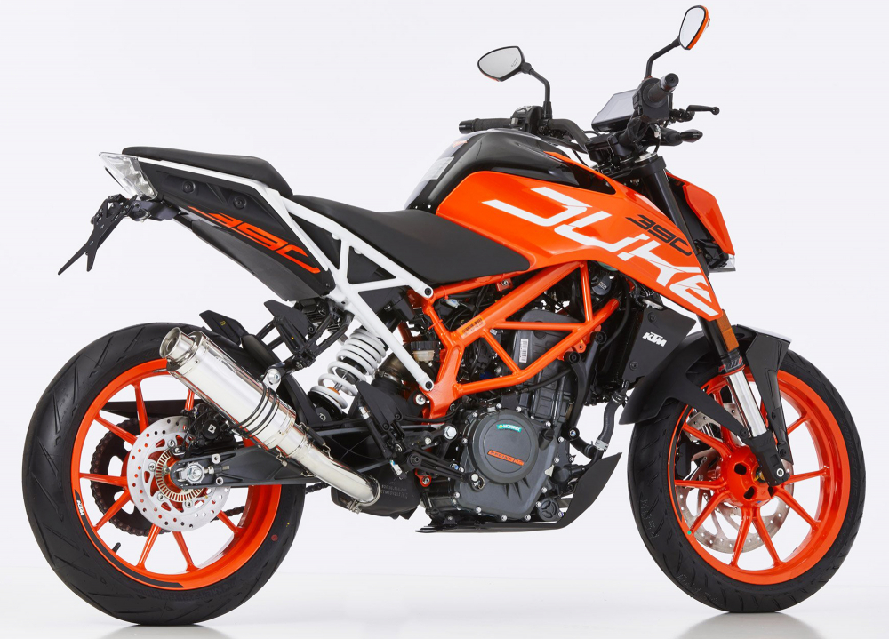 HURRIC Supersport / Endtopf Alu silber / KTM Duke 125 / ab 2017  / ABE