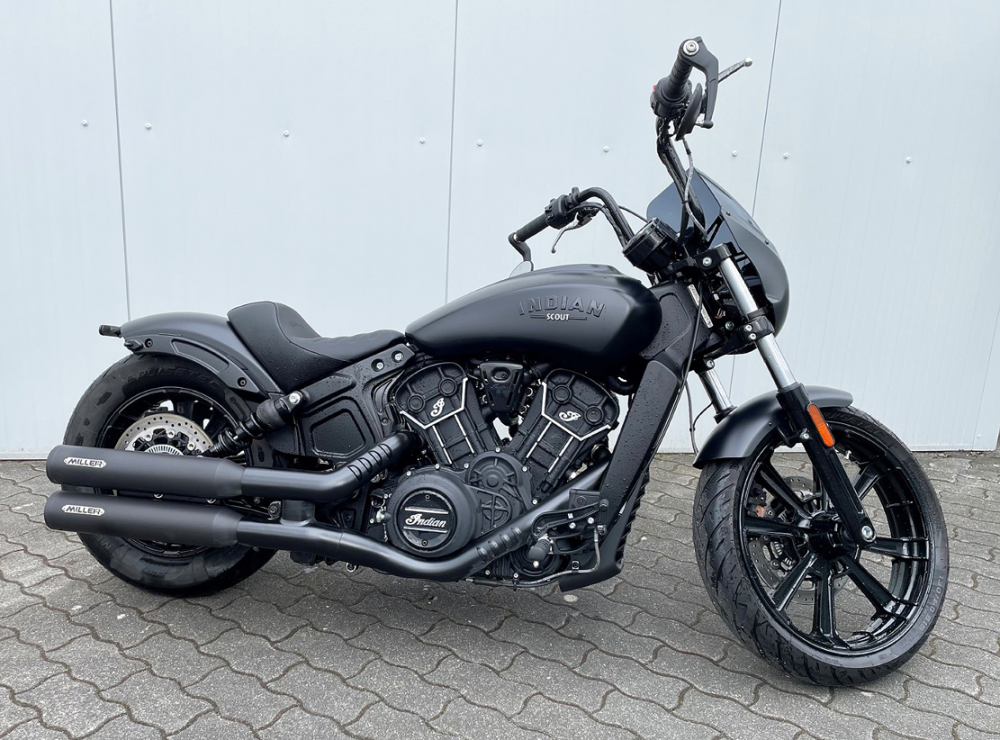 MILLER  YUMA III - SlipOn / black + black / Indian Scout Rouge - 1133 ccm / Eu 5 / EG-BE - Kopie