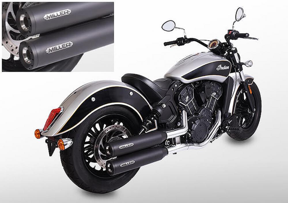 MILLER  YUMA III - SlipOn / black + black / Indian Scout Rouge - 1133 ccm / Eu 5 / EG-BE - Kopie