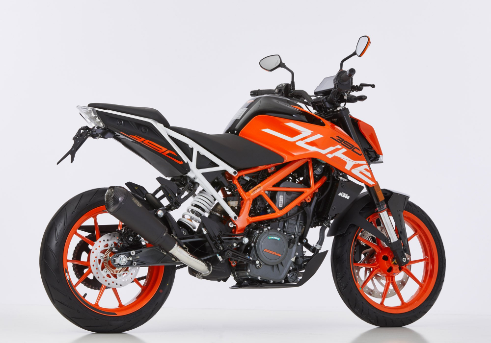 SHARK DSX 7 / Endtopf schwarz / KTM Duke 125 / ab 2017  / ABE