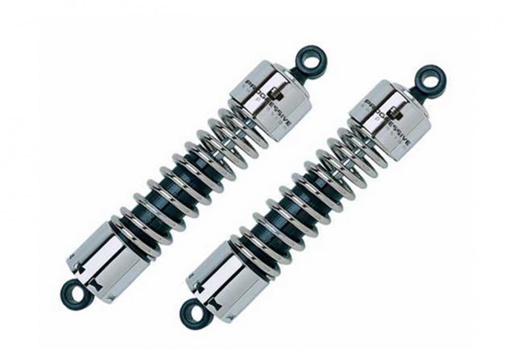 Progressive Suspension 412 Stoßdämpfer / kurz / 290 mm / 11,5" / chrom / HD SPORTSTER / ab 2004 / 1 Paar / TÜV