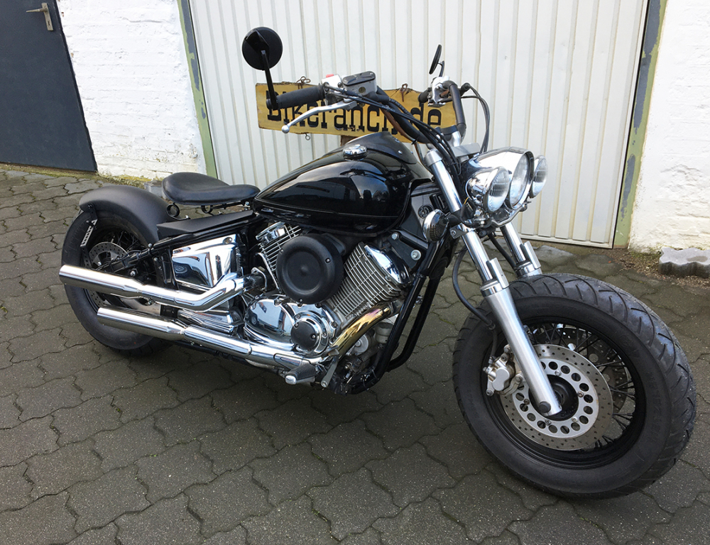 Sale: EAGLE IRON - SlipOn / Yamaha XVS 1100 + Classic / straight cut / Edelstahl poliert / jedes Baujahr / EG-BE.