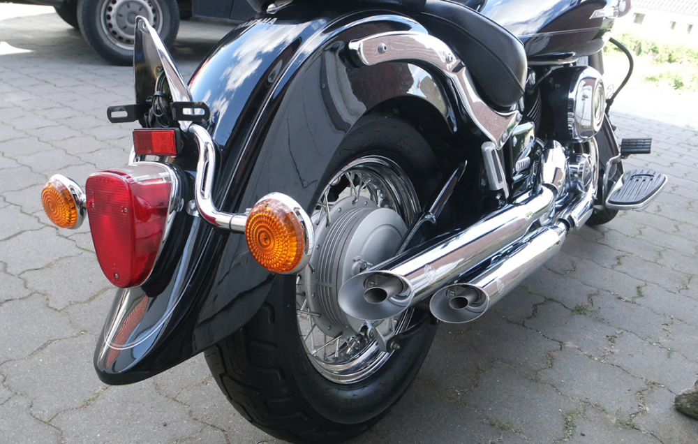 SALE - nur bei uns: Falcon Cromo Line / Slip-On Auspuff / Yamaha XVS 1100 + Classic / ab 2003 / ABE