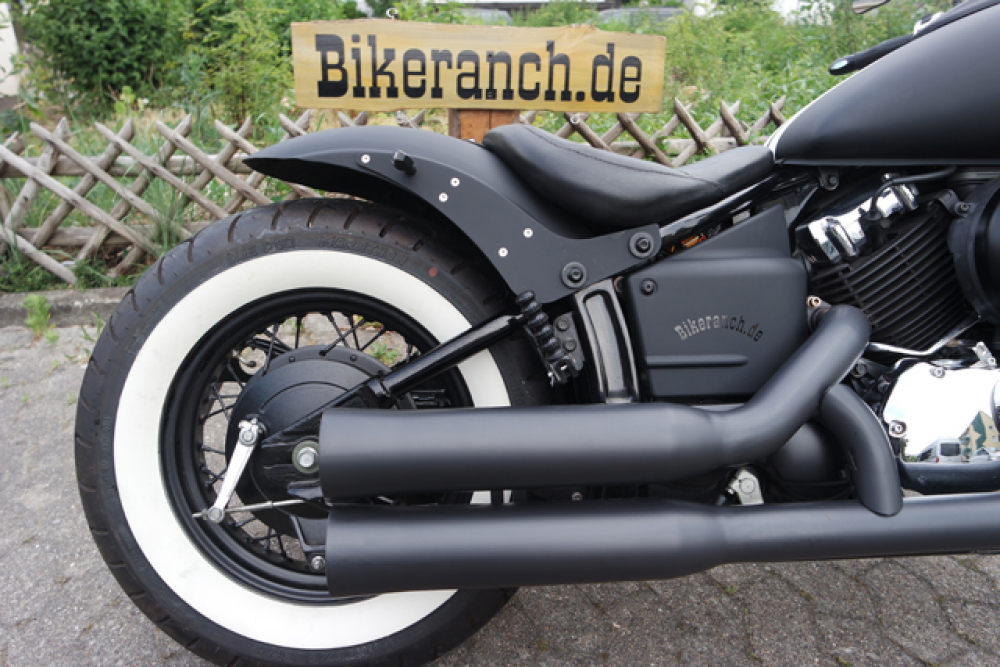 nur bei uns: Miller - KBS - Komplettanlage / schwarz - matt /// Yamaha XVS 1100 / jedes Baujahr / EG-BE