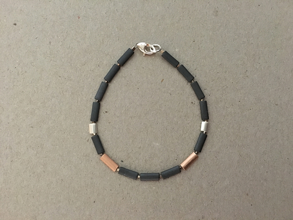 Armkette Hämatin rosé silber Armband / Goldschmiede Manufaktur Bernd Wolf Schmuck