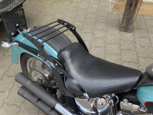 BR - Fineline - Gepäckträger / Harley Davidson Softail / Original - Heckfender / 98 - 07 / Steel schwarz