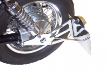 seitl. MB - Kennzeichenhalter Kompl.-Set - Chrom / Suzuki VS 1400 Intruder / TÜV