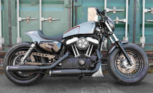BLack Sale: MILLER Silverado - Slip On - Harley Sportster XL 1200 - XL 883 / schwarz / 04 - 13 / EG-BE
