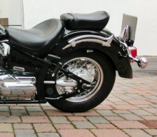 Original - Heckfender / Schutzblech, gebr. / schwarz glänzend - Yamaha DragStar XVS 1100 - CLASSIC