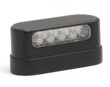 LED - Kennzeichenleuchte klein / schwarz - universal / E-Zeichen