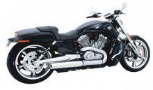Aussteller: PENZL Retro Line Auspuffset / verstellbar / fein gebürstet / Harley MUSCLE / 400 x 80 mm / 09 -16 / EG-BE